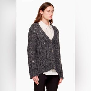Anine Bing Kurt Grey Cardigan